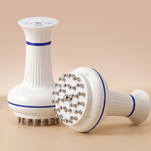rollerstone lymphatic drainage massager with stainless steel teardrop nodes for at-home body massage