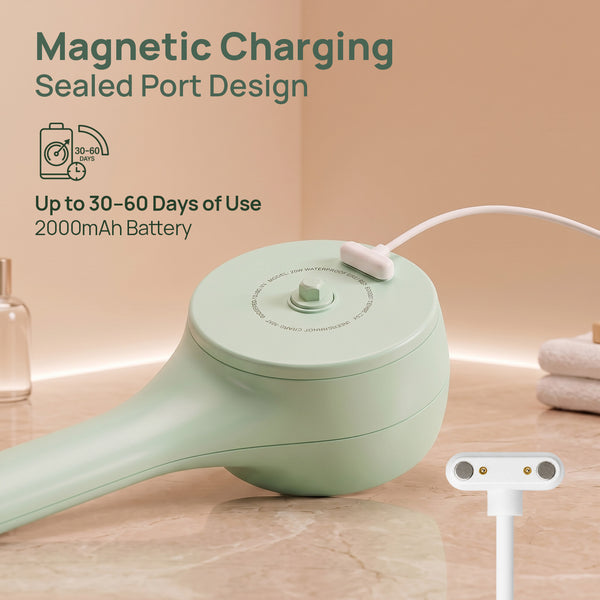 rollerstone electric dry body brush with magnetic charging and 2000mAh battery for long use
