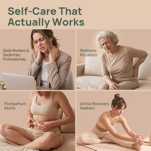 rollerstone lymphatic drainage massager for desk workers, postpartum moms, wellness routines, and active recovery
